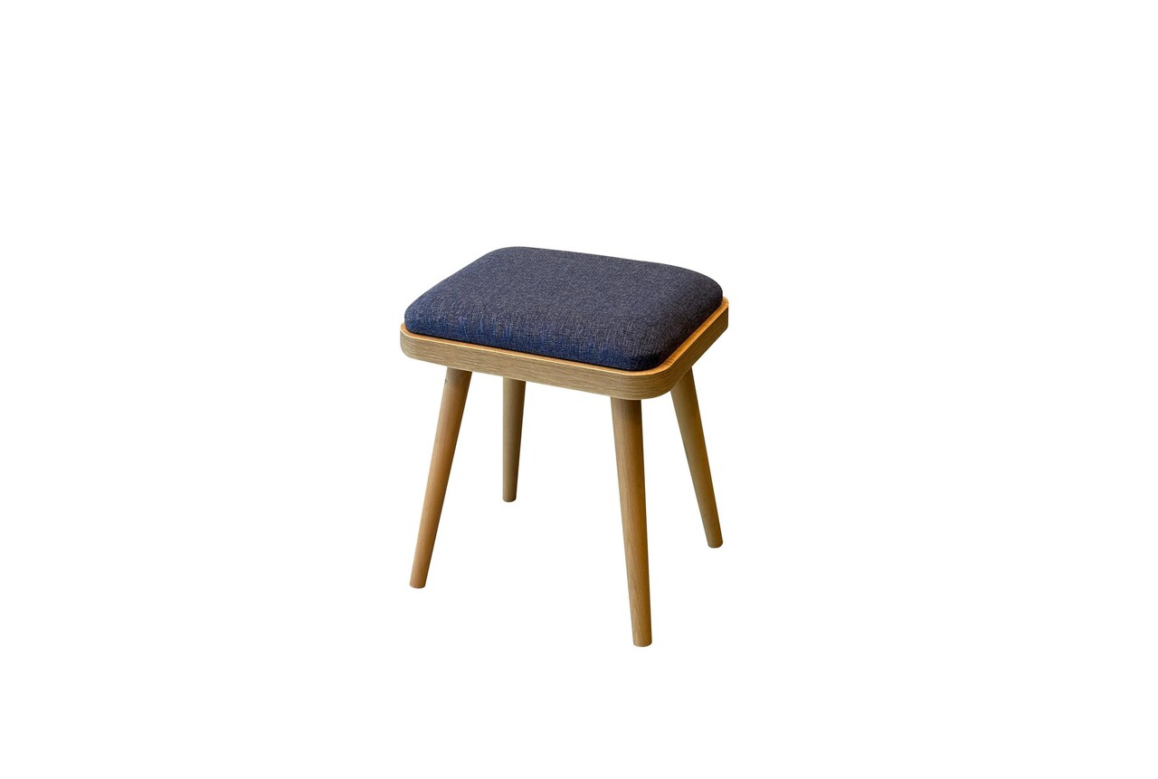 Set scaune (2 piese), Hanah Home, Vina Mini 1048, Stejar / Albastru închis - imagine 4